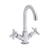 Kartell UK Times Bathroom Tap Set with Click Waste Set